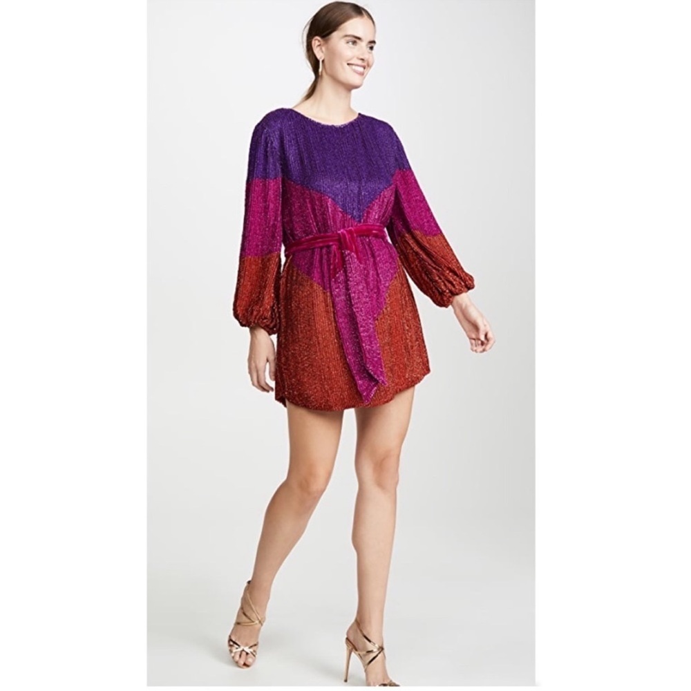 Retrofete Grace Dip Dye Dress Size S